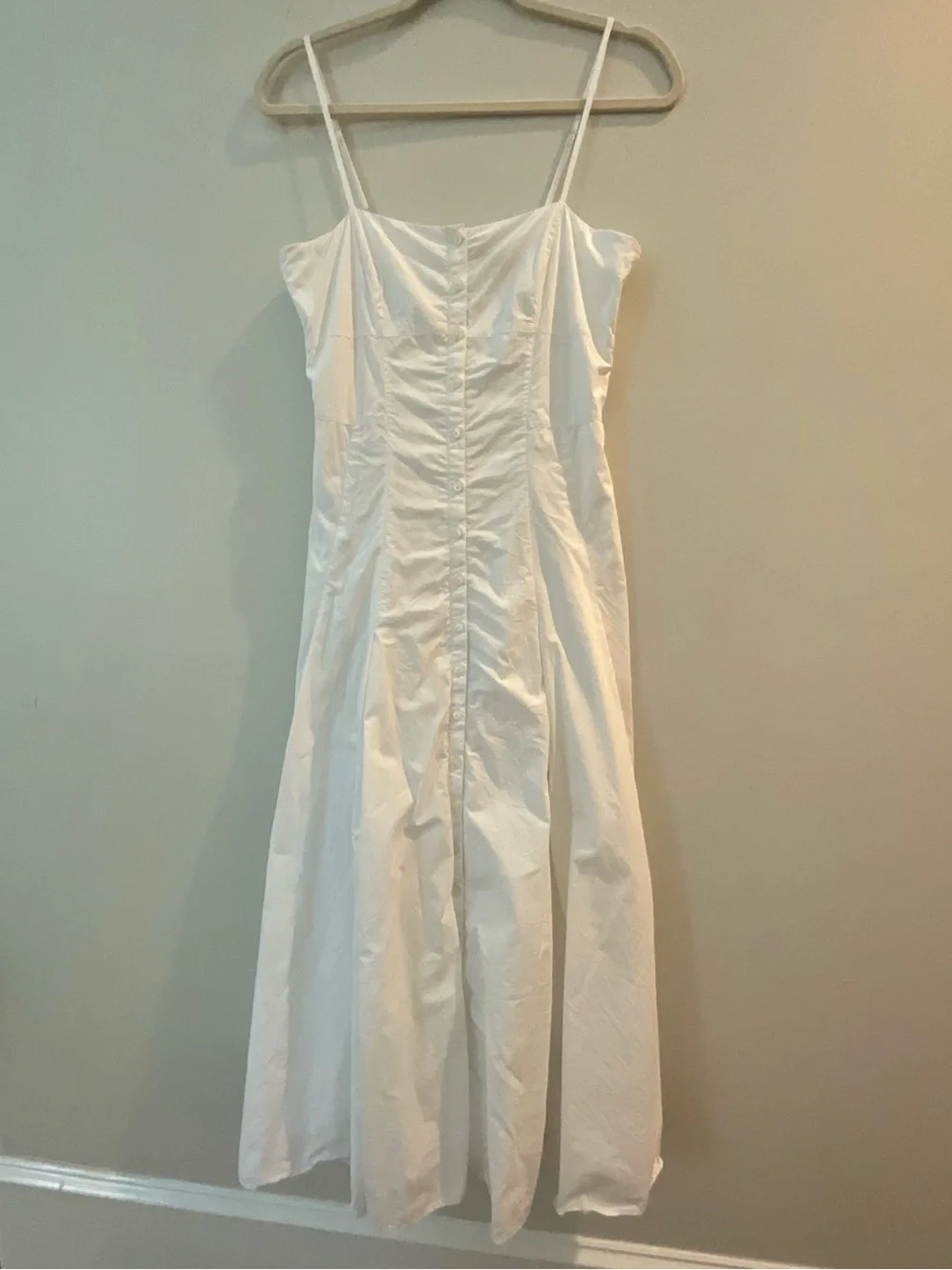 J Crew - Classic White Spaghetti-Strap Slip Dress